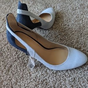 Zara two toned suede heels